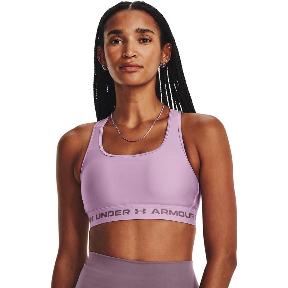 imageUnder Armour Womens CrossBack Mid Bra174 Fresh Orchid   White