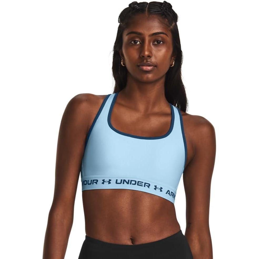 imageUnder Armour Womens CrossBack Mid Bra490 Blizzard   Varsity Blue
