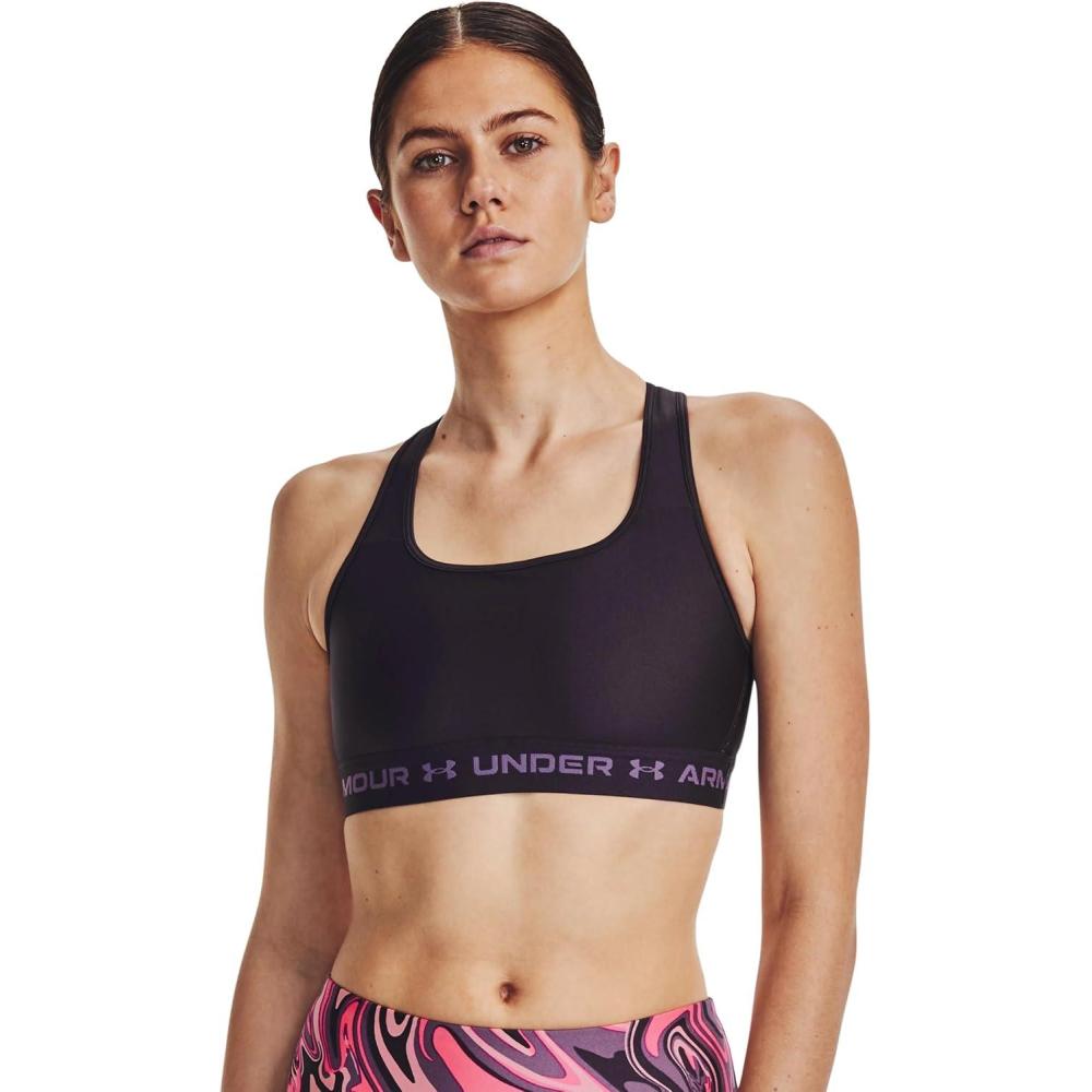 imageUnder Armour Womens CrossBack Mid Bra541 Tux Purple   Retro Purple