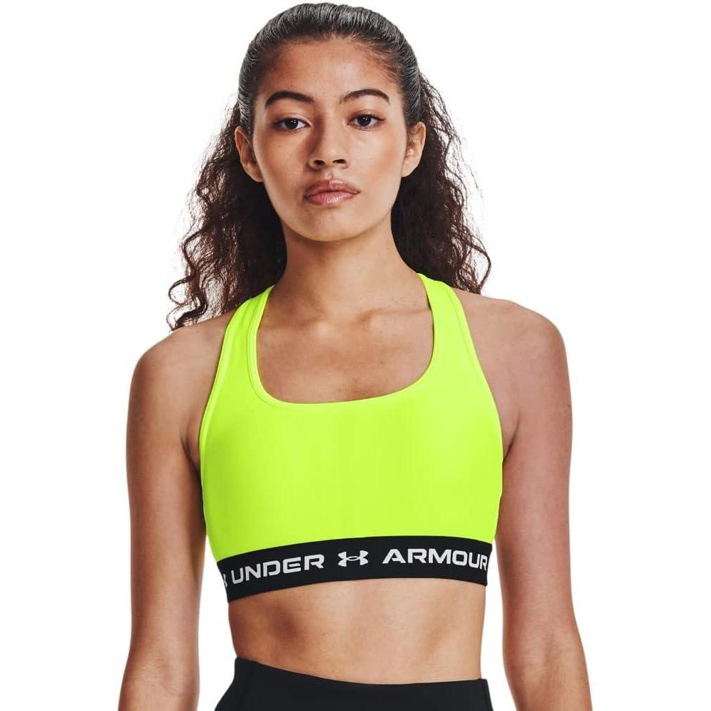 imageUnder Armour Womens CrossBack Mid BraHighvis Yellow 731White