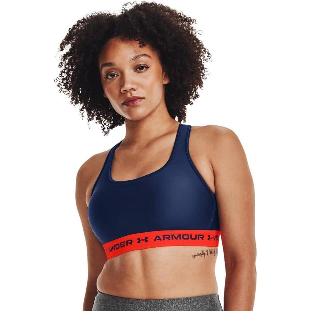imageUnder Armour Womens CrossBack Mid BraIndigo 404Phoenix Fire