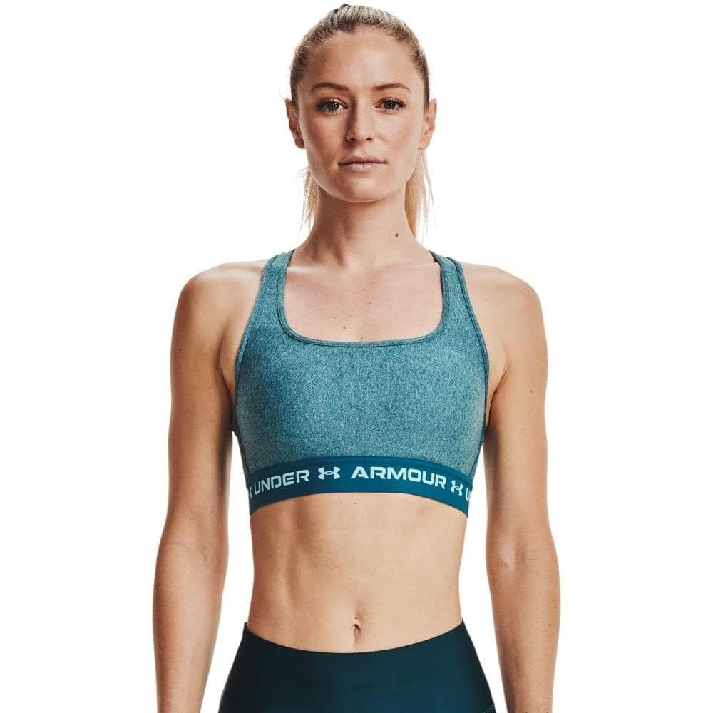 imageUnder Armour Womens CrossBack Mid BraLegion Blue Light Heather 400Breeze