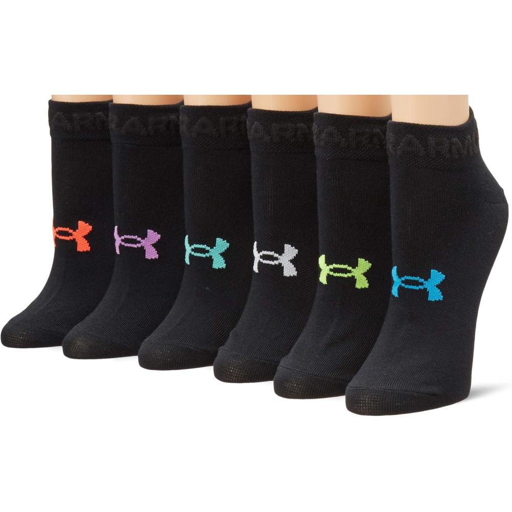 imageUnder Armour Womens Essential Lightweight Low Cut Socks 6PairsBlack
