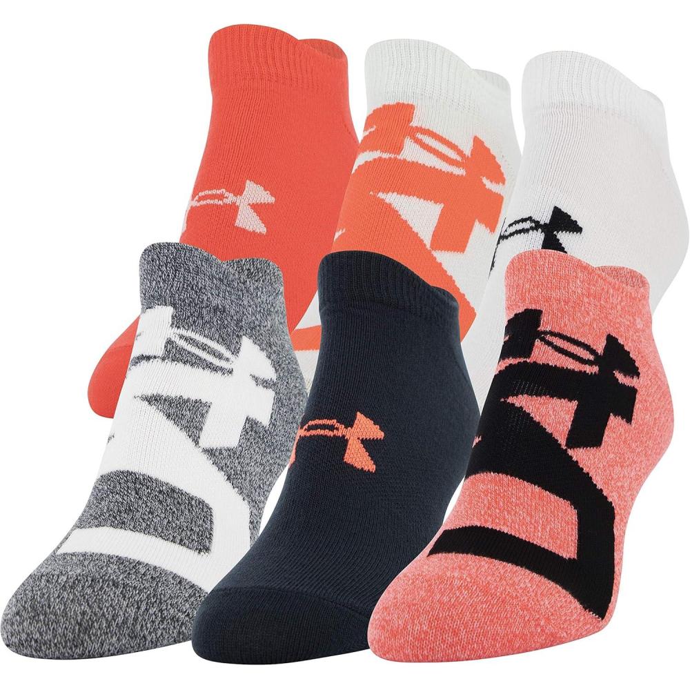 imageUnder Armour womens Essential 20 No Show Socks 6pairs DiscontinuedBetaBlack