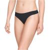 imageUnder Armour Womens 3pack Pure Stretch No Show Thong Underwear Allday Comfort ampamp Ultrasoft FitBlack 001Black