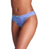 imageUnder Armour Womens 3pack Pure Stretch No Show Thong Underwear Allday Comfort ampamp Ultrasoft FitCeleste Print