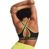 imageUnder Armour Womens CrossBack Mid Bra003 Black   Lime Yellow