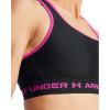 imageUnder Armour Womens CrossBack Mid Bra005 Black  Rebel Pink  Rebel Pink