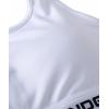 imageUnder Armour Womens CrossBack Mid Bra101 White  White  Black