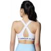 imageUnder Armour Womens CrossBack Mid Bra101 White  White  Black