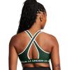 imageUnder Armour Womens CrossBack Mid Bra301 Forest Green  White  White