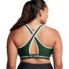 imageUnder Armour Womens CrossBack Mid Bra301 Forest Green  White  White