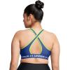 imageUnder Armour Womens CrossBack Mid Bra432 Tech Blue  Retro Green  White
