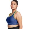 imageUnder Armour Womens CrossBack Mid Bra432 Tech Blue  Retro Green  White