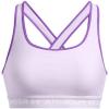 imageUnder Armour Womens CrossBack Mid Bra535 Salt Purple   White