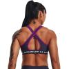 imageUnder Armour Womens CrossBack Mid Bra558 Tempered Steel   White