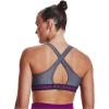 imageUnder Armour Womens CrossBack Mid Bra558 Tempered Steel Light Heather   Strobe