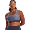 imageUnder Armour Womens CrossBack Mid Bra558 Tempered Steel Light Heather   Strobe