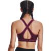 imageUnder Armour Womens CrossBack Mid Bra572 Purple Stone   Charged Cherry