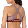 imageUnder Armour Womens CrossBack Mid Bra600 Dark Maroon Light Heather   Beta