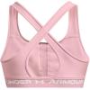 imageUnder Armour Womens CrossBack Mid Bra647 Prime Pink   White