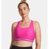 imageUnder Armour Womens CrossBack Mid Bra655 Rebel Pink
