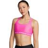 imageUnder Armour Womens CrossBack Mid Bra656 Rebel Pink  Rebel Pink  White