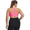 imageUnder Armour Womens CrossBack Mid Bra672 Super Pink   White