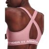 imageUnder Armour Womens CrossBack Mid Bra697 Pink Elixir   White