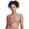 imageUnder Armour Womens CrossBack Mid Bra697 Pink Elixir   White