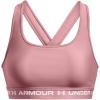 imageUnder Armour Womens CrossBack Mid Bra697 Pink Elixir   White