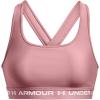 imageUnder Armour Womens CrossBack Mid Bra697 Pink Elixir   White