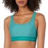 imageUnder Armour Womens CrossBack Mid Bra722 Coastal Teal   Lime Surge