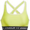 imageUnder Armour Womens CrossBack Mid Bra743 Lime Yellow   White
