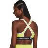 imageUnder Armour Womens CrossBack Mid Bra743 Lime Yellow   White