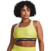 imageUnder Armour Womens CrossBack Mid Bra743 Lime Yellow   White