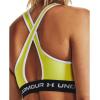 imageUnder Armour Womens CrossBack Mid Bra743 Lime Yellow   White