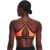 imageUnder Armour Womens CrossBack Mid Bra800 Sunset Boulevard  Black  Sunset Boulevard