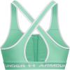 imageUnder Armour Womens CrossBack Mid Bra958 Green Breeze   White