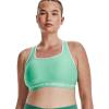 imageUnder Armour Womens CrossBack Mid Bra958 Green Breeze   White