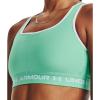 imageUnder Armour Womens CrossBack Mid Bra958 Green Breeze   White
