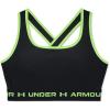 imageUnder Armour Womens CrossBack Mid BraBlack 002Quirky Lime