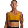 imageUnder Armour Womens CrossBack Mid BraCruise Gold 588White