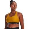 imageUnder Armour Womens CrossBack Mid BraCruise Gold 588White