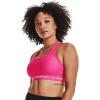 imageUnder Armour Womens CrossBack Mid BraElectro Pink 695White