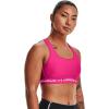 imageUnder Armour Womens CrossBack Mid BraElectro Pink 695White