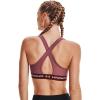 imageUnder Armour Womens CrossBack Mid BraLeague Red Light Heather 626Micro Pink