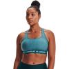 imageUnder Armour Womens CrossBack Mid BraLegion Blue Light Heather 400Breeze