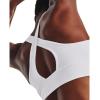 imageUnder Armour Womens Crossback Longline MidImpact Sports BraBra100 White   Mod Gray