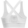 imageUnder Armour Womens Crossback Longline MidImpact Sports BraBra100 White   Mod Gray